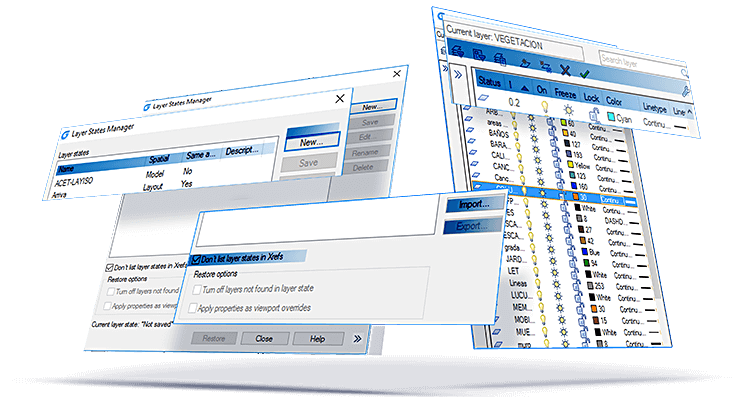 Layer Properties Manager & Layer States Manager