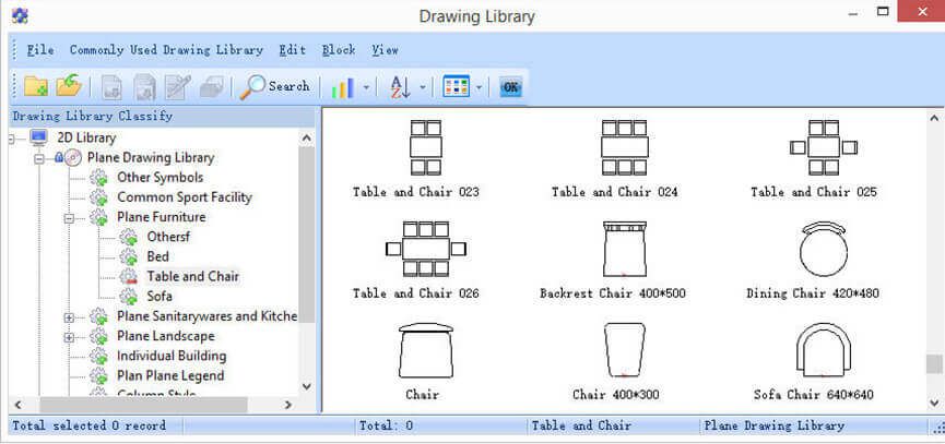 Drawing library management